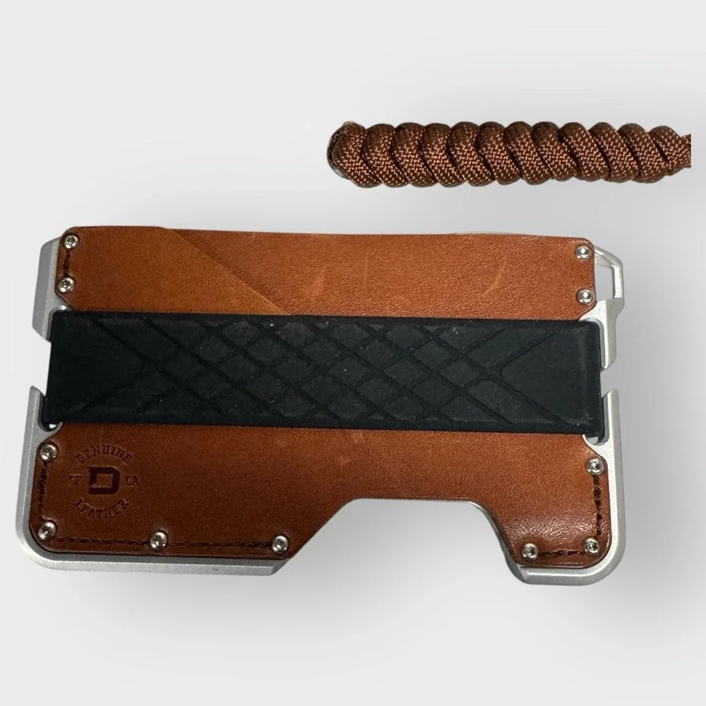 Dango Dapper Wallet Slim USA Made RFID Blocking Genuine‎ Leather Brown NEW